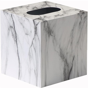 กล่องใส่กระดาษทิชชู่โลหะเคลือบหินอ่อนรูปทรงสี่เหลี่ยมกล่องเก็บกระดาษทิชชู่สำหรับร้านอาหารโรงแรมสุดพิเศษของขวัญสุดพิเศษสำหรับโอกาสพิเศษ - Product Image 1