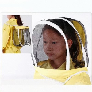ชุดหมีผ้าฝ้ายระบายอากาศป้องกันไฟฟ้าสถิตย์สีเหลือง1ชิ้นชุดหมีสำหรับเด็กกันผึ้งพร้อมหมวกป้องกันผึ้งเครื่องมือเลี้ยงผึ้ง - Product Image 4