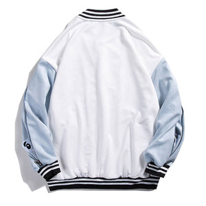 Chaquetas universitarias de satén, chaquetas de béisbol bordadas personalizadas, chaquetas de algodón Letterman 2026 chaqueta de béisbol universitaria para hombres - Product Image 2