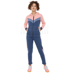 2024 Wholesale Lightweight Breathable Hooded Women Outdoor Tracksuit Customizable Private Label 2-Piece <b>Long</b> Set <b>Canvas</b> Casual - Product Image 1
