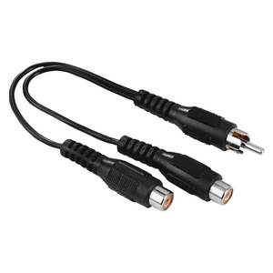 Adaptador de Audio RCA Negro de 0.12m para Subwoofer 00205183 Categoría del Producto: Adaptadores y Conectores - Product Image 1