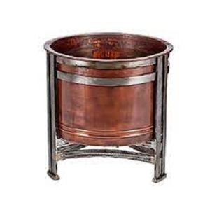 Foyer de camping ou d'arrière-cour crossweave en bronze avec écran d'étincelle Log Poker et grille en bois métallique - Product Image 6