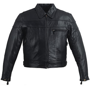 CHAQUETA DE CUERO PARA HOMBRE, ABRIGO DE MOTO, CHAQUETAS DE MOTORISTA A LA MODA, ABRIGOS DE COLOR NEGRO, VENTA AL POR MAYOR - Product Image 3