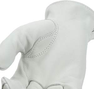 Gants de travail en cuir de vachette pour hommes et femmes avec texture de grain Gants de jardinage renforcés et durables résistants aux perforations et aux coupures - Product Image 4