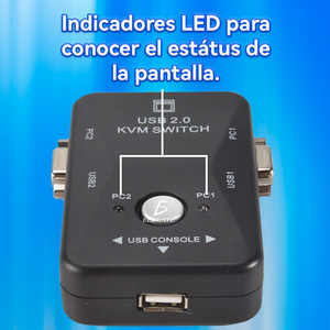 Switch KVM USB VGA a 4 Porte per 2 Computer, Connessioni per Tastiera, Mouse e Monitor, Disponibile! - Product Image 6