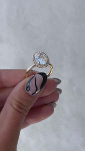 แหวนหมั้นทำจากทองคำ14K สีเหลืองทองที่ผ่านการรับรองจาก IGI เครื่องประดับงานแต่งงานสไตล์คลาสสิกสำหรับผู้หญิง - Product Image 6