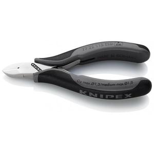 Cortador Diagonal Electrónico Knipex con Empuñaduras Multicomponente, Cabeza Pulida a Espejo, Bisel Redondo, Tijeras y Cortadores ESD - Product Image 1