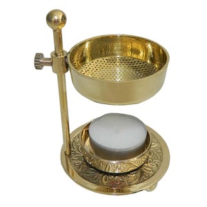 Top Rated Exclusive Design Metal Brass Incense Holder T Light Holder Air <b>Fragrance</b> <b>Oil</b> Diffuser Incense <b>Burner</b> for Home Decorate - Product Image 5