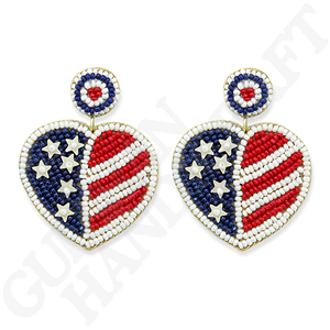 Pendientes de gota con cuentas de estilo bohemio hechos a mano Sunshine, abalorios intrincados para trajes de verano, joyería de moda alegre brillante - Product Image 4