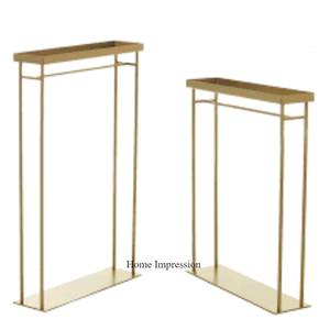 Heavy-Duty Modern Creative Art Wedding Decoration Supplies Black <b>Powder</b>-Coated Metal Stand with <b>Acrylic</b> Top by Harlow - Product Image 6