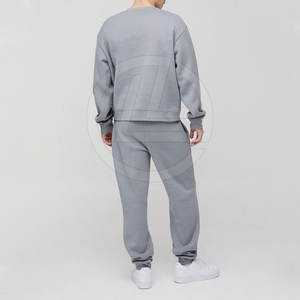 Survêtement en coton doux pour homme avec sweat à capuche baggy et pantalon ample à cordon de serrage Streetwear Baggy pour homme - Product Image 4