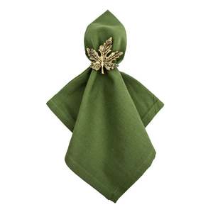 Anillo de Servilleta de Hoja de Latón de Diseño de Lujo, Dorado, para Cocina, Restaurante, Hogar, Decoración de Bodas, Hotel, Oficina, Vajilla, Cantidad al por Mayor - Product Image 1