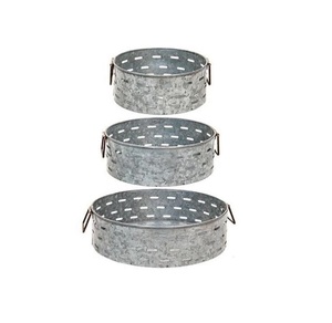 Plateau de service galvanisé de qualité supérieure tendance forme et taille personnalisées avec poignée dorée pour une utilisation plateau de service pour les fêtes - Product Image 4