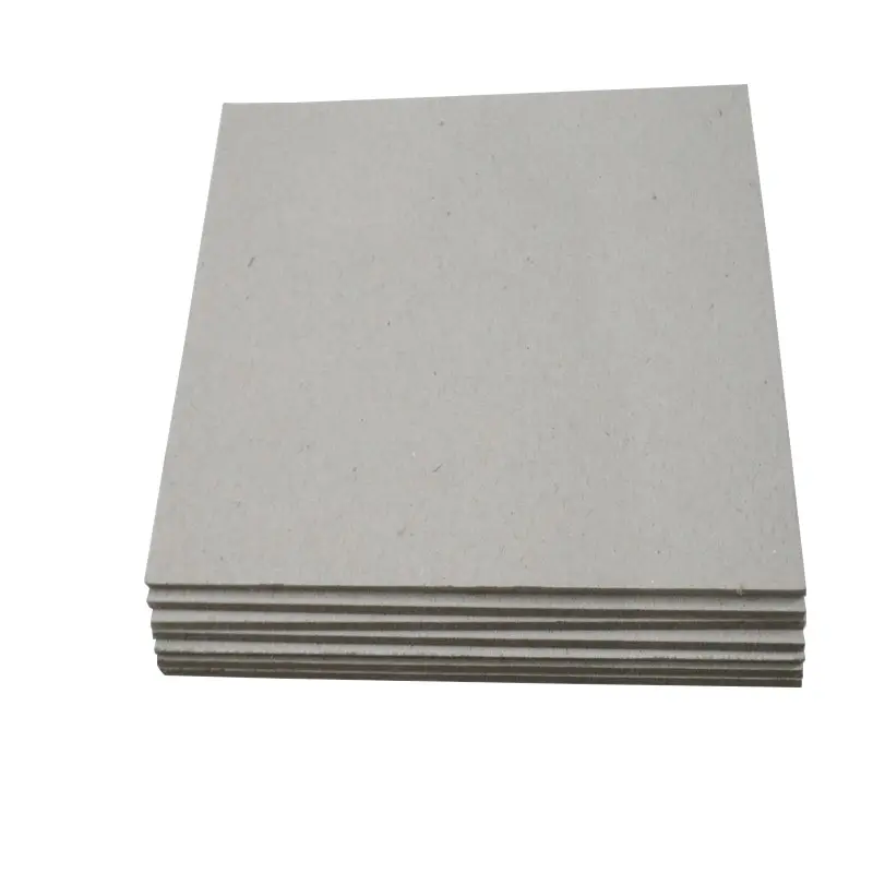 Factory Direct Sale Grey Chipboard Raw Material Rigid Grey Paper Cardboard for Making Booked Binding Arch File Ring File