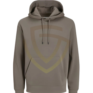 เสื้อฮู้ดดี้ผู้ชาย หนัก 300 กรัม ผ้าโพลีเอสเตอร์/คอตตอน ระบายอากาศได้ดี สีพื้น ย้อมสีเรียบ แขนยาว ปลายแขนริบ คุณภาพสูง - Product Image 1