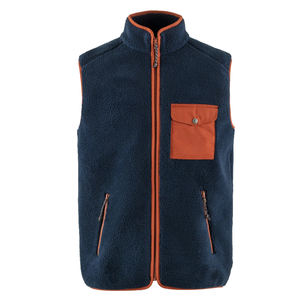 Gilet en molleton doux pour hommes Gilets de vêtements d'extérieur légers à fermeture éclair complète Polaire douce Gilet d'hiver chaud sans manches pour la randonnée Golf - Product Image 3