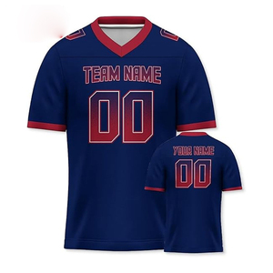 Maillot de football américain à demi-manches personnalisable Nouveau design en polyester avec impression de logo personnalisé maillot de football maillot de football - Product Image 3