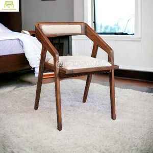 Chaise en bambou rustique noir durable du milieu du siècle, salon, salle à manger, jardin, salon, chaise en rotin de bambou d'extérieur - Product Image 2