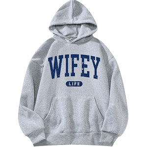 OEM Vente en gros Sweat-shirt thermique personnalisé imprimé en éponge française pour les jeunes garçons et filles Poche kangourou American College Hoodies - Product Image 1