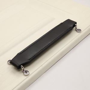 Poignée de tiroir en cuir classique, style européen moderne, couleur personnalisable pour chambre à coucher, salle de bain, armoire, hôtel, usage extérieur - Product Image 4