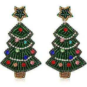 Pendientes de Diseño de Árbol de Navidad de Alta Calidad, Joyería Festiva Hecha a Mano al Mejor Precio - Product Image 4