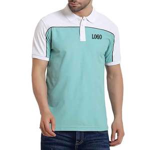 T-shirt en piqué doux de haute qualité avec logo brodé polos d'été respirants uniformes imprimés décontractés T-Shirts vierges de golf - Product Image 1