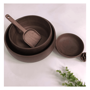 Tazón de Madera Natural para Ensaladas, Frutas, Decoración y Comedor, Origen Vietnam - Product Image 1