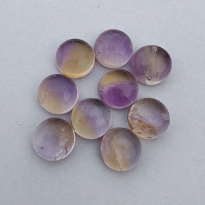 พลอยอะเมทรินทรงกลมหลังแบนปรับเทียบขนาดได้ตามธรรมชาติคุณภาพสูง - Product Image 4