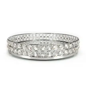 ถาดโลหะทำมือทันสมัยสำหรับตกแต่งโต๊ะ ถาดโลหะสีเงินดีไซน์เนอร์ งานแฮนด์เมดสุดฮิต Zahid Exports ผลิตในอินเดีย รุ่น Model - Product Image 3