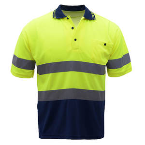 Custom Safety Tshirt Reflective 100% Polyester Jackets <b>Workwear</b> Safety Clothing Plus Size Hi Vis Winter Shirt Reflective for Men - Product Image 1
