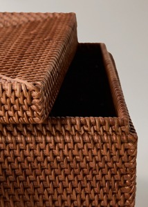 Square hand-woven thin <b>rattan</b> <b>box</b> Handmade <b>Storage</b> <b>Box</b> Eco-Friendly Natural Home and Home Decor Wholesale from Vietnam - Product Image 5