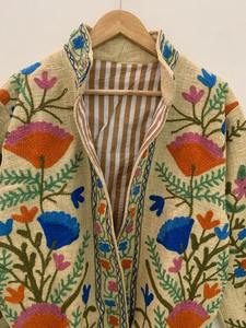 Suzani bordado Floral chaqueta de invierno chaqueta abrigo de mujer Suzani Chaqueta corta para mujer - Product Image 5