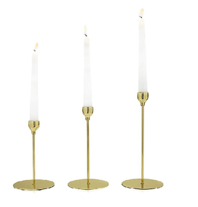 Unique Victorian brass candle holder with luxurious antique design and exquisite handcrafted details for weddings - Product Image 4