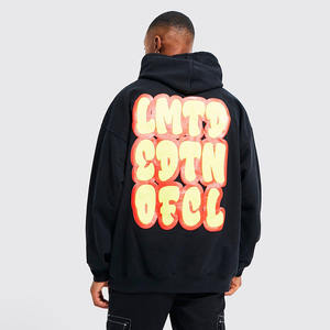 Sweats à capuche en coton mélangé personnalisés de qualité professionnelle pour hommes - Product Image 3