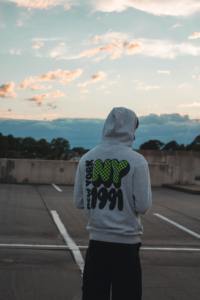 Zipper and Plain Logo Printed Oversized Blank Heavyweight New Casual Fleece Men's Hoodies in Stock for sale poly cotton - Product Image 4