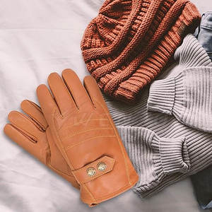 Guantes de Cuero con Pantalla Táctil para Hombre, Diseño Moderno, Cálidos, Suaves, Transpirables y Ecológicos para Viajes de Invierno, Trabajo y Uso Diario - Product Image 5