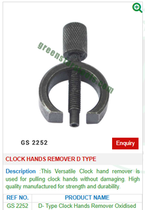 GS 2252 D Tipo Reloj Removedor de manos Herramientas de joyería para joyeros profesionales - Product Image 2