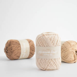 Lino Premium YARNA (70g) Brillante para Tejer a Crochet, Lino Premium Versátil para Aficionados, Lino Natural Duradero y Suave para Tejer - Product Image 1