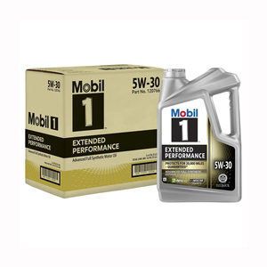 Mobil 1 Extended Performance 5W30 premium <b>synthetic</b> motor <b>oil</b> offers cleaner operation and fuel efficiency gain - Product Image 1