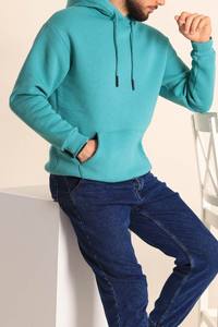 High Quality 350gsm <b>Men's</b> Hoodie Custom 350gsm Plus Size Stringless Hoodie <b>Thick</b> <b>Fleece</b> Oversize Loose Waterproof Solid Pattern - Product Image 6