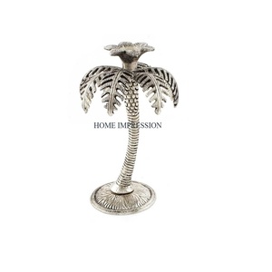 Antique Designing Table Decoration New Stylish Candle Holder Premium Quality <b>Large</b> Size Metal Brass Table Top Candlestick Holder - Product Image 2