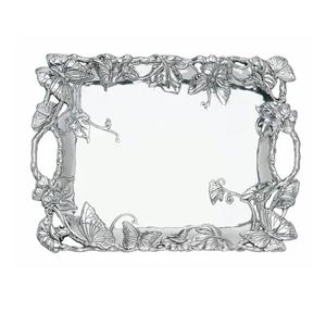 Metal <b>Mirror</b> Tray Hot Selling Wedding <b>Table</b> Centerpiece Fruits and Snacks Serving Tray with Handles Modern <b>Coffee</b> Serving Tray - Product Image 1