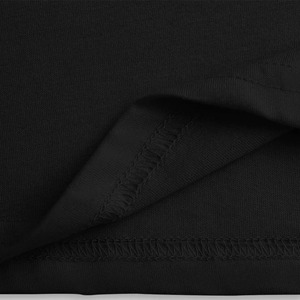 Ropa de verano de manga corta de Color negro personalizada, camisetas informales en blanco para hombre, camisetas 100% de algodón con cuello redondo para gimnasio, ropa para hombre - Product Image 5