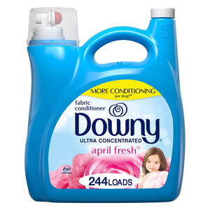 Suavizante de telas líquido para lavandería April Fresh Ultra Downy, superventas, 111 FlOz, 150 cargas, polvo fragante - Product Image 1