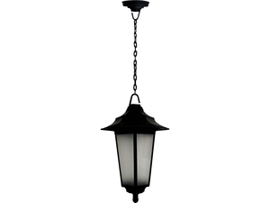 Lanterna sospesa in plastica nera 1xE27 (Horoz 2073512-N) - Product Image 1