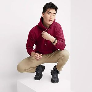 Sweats à capuche décontractés d'hiver pour hommes couleur unie 100% coton polaire coupe régulière séchage rapide et respirant de haute qualité - Product Image 3