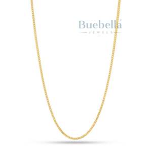 Hip Hop 3mm 925 Plata 14K Oro Cadena cubana Collar ancho VVS Moissanite Venta caliente Collar Cadena cubana para hombres - Product Image 3