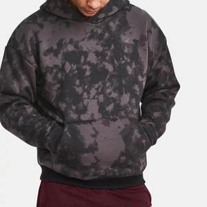 เสื้อฮู้ดล้างกรดของผู้ชายเสื้อฮู้ดล้างกรดแบบสวมหัว - Product Image 2