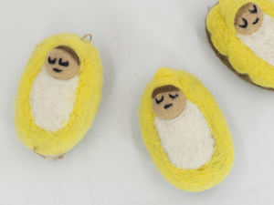 Feutre de laine bébé jésus nativité ornement noël ornement suspendu pour décor intérieur pour fête décorations de noël - Product Image 3