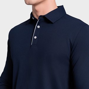 Polo de golf de manga corta bordado personalizado ajuste regular para hombres - Product Image 3